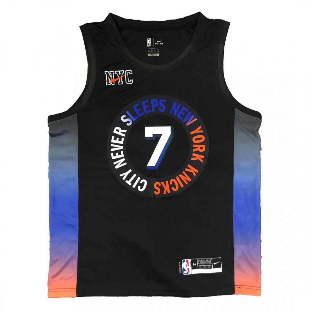 Kids' New York Knicks 2020/21 Black City Swingman Jersey