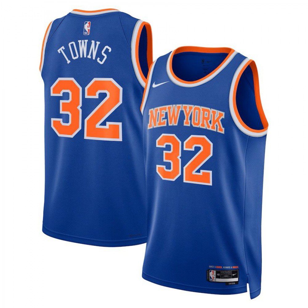 Kids' New York Knicks 2023/24 Blue City Swingman Jersey