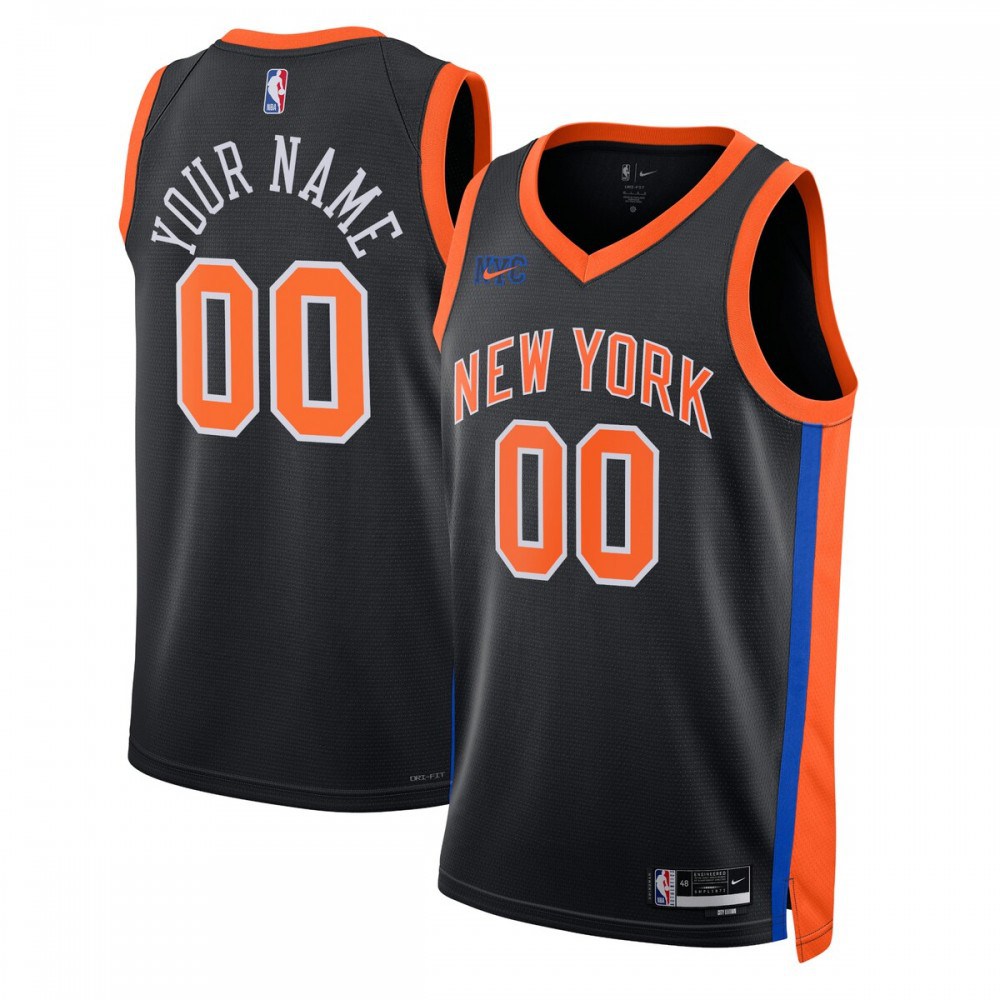 Men's New York Knicks 2022/23 Black City Swingman Jersey