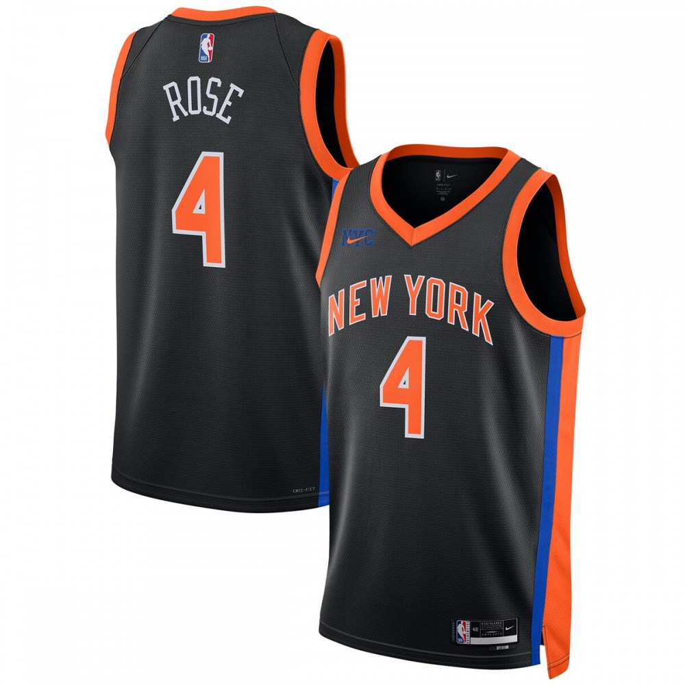 Men's New York Knicks 2022/23 Rose City Swingman Jersey