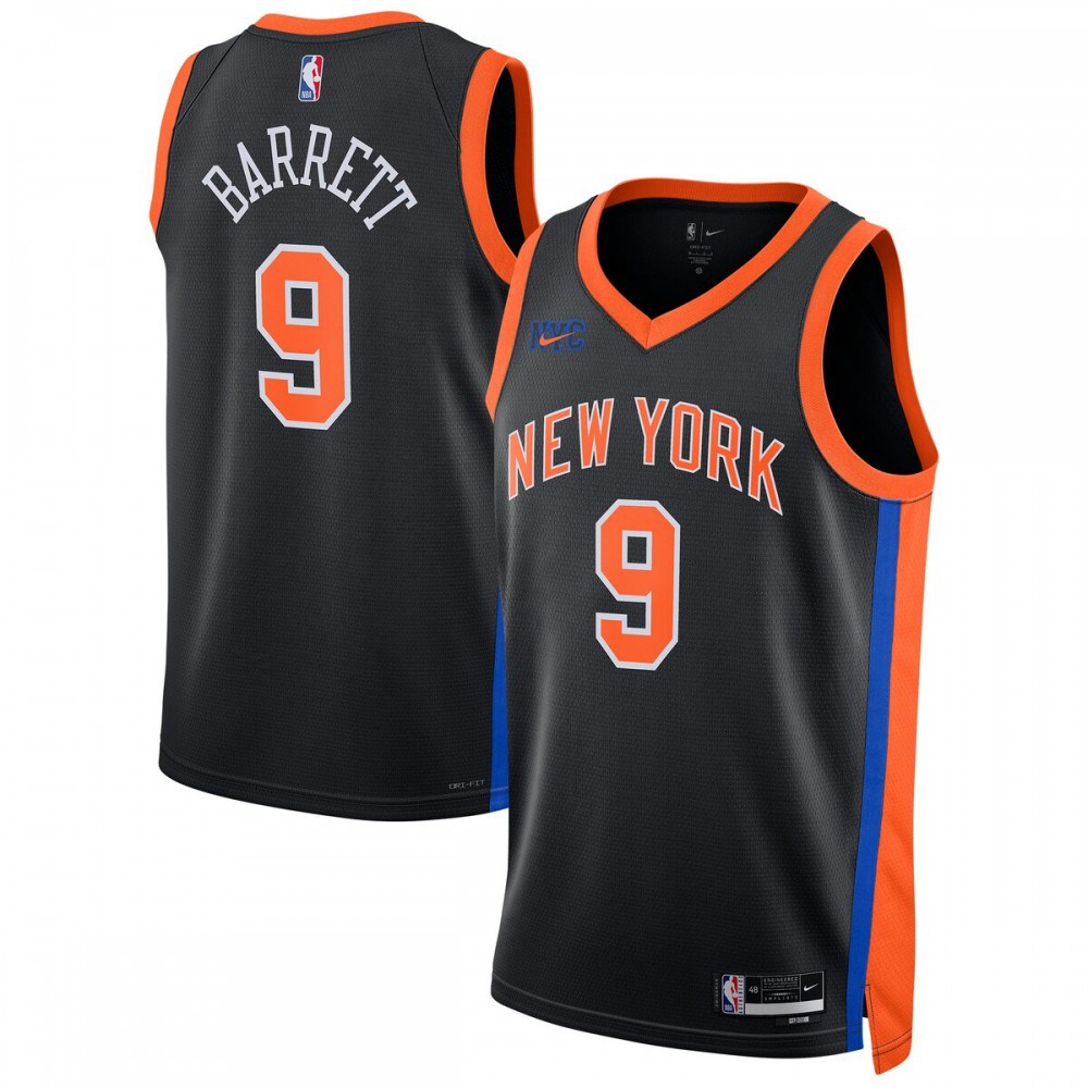 Men's New York Knicks 2022/23 Black City Swingman Jersey