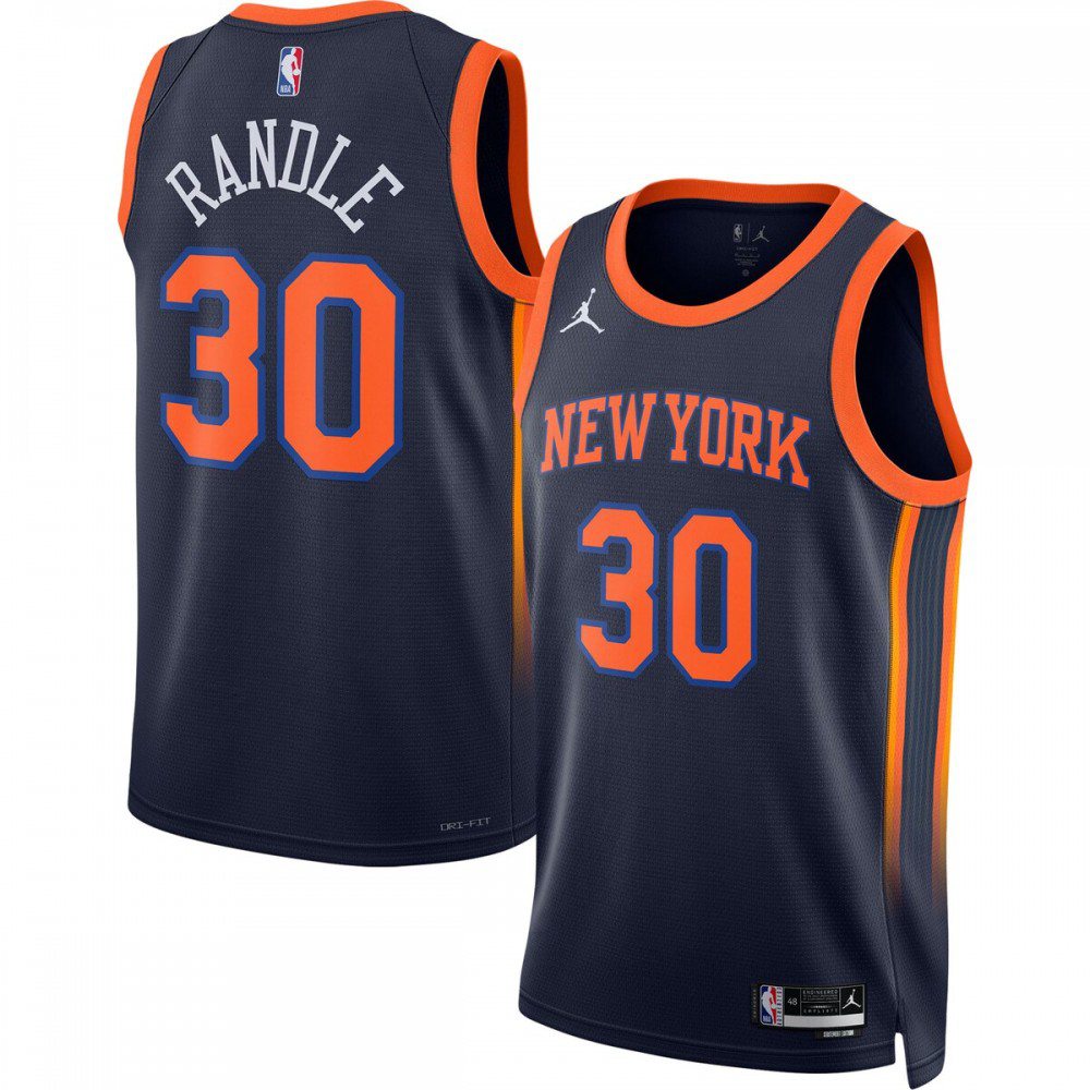 Men's New York Knicks 2022/23 Navy Statement Swingman Jersey