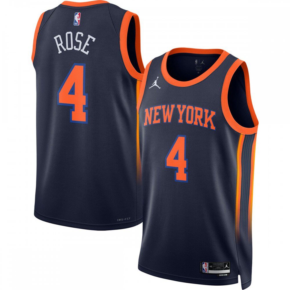 Men's New York Knicks 2022/23 Rose Statement Swingman Jersey