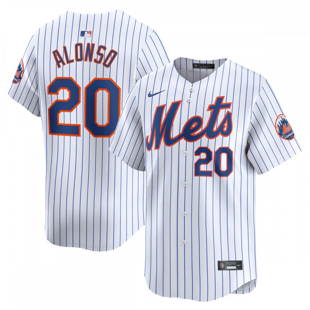 Women's New York Mets White Limited Jersey