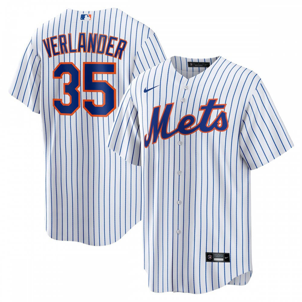 Men's New York Mets White Player Jersey