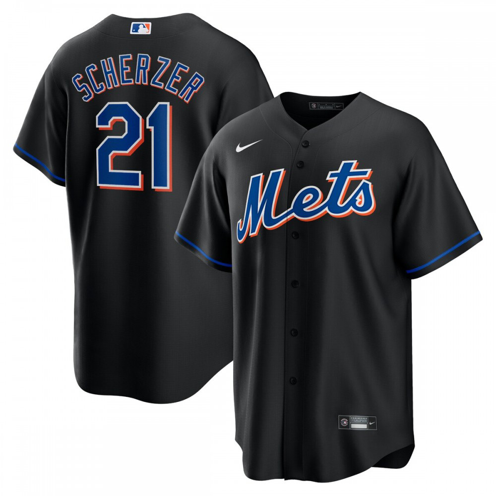 Men's New York Mets Black Player Jersey