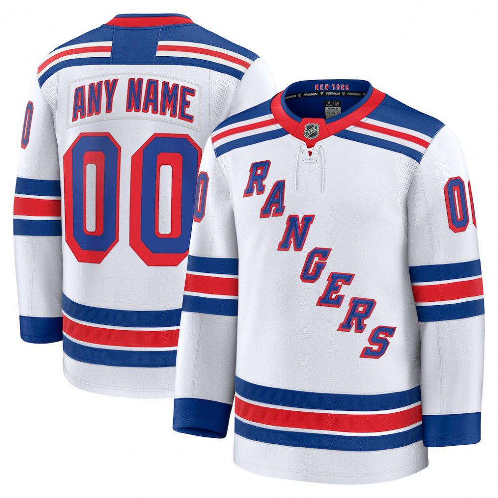 Men's New York Rangers White Away Jersey