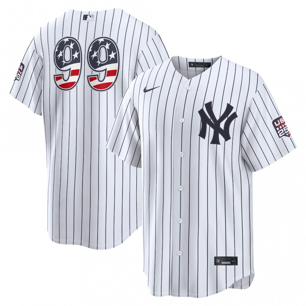 Kids' New York Yankees White Home Jersey