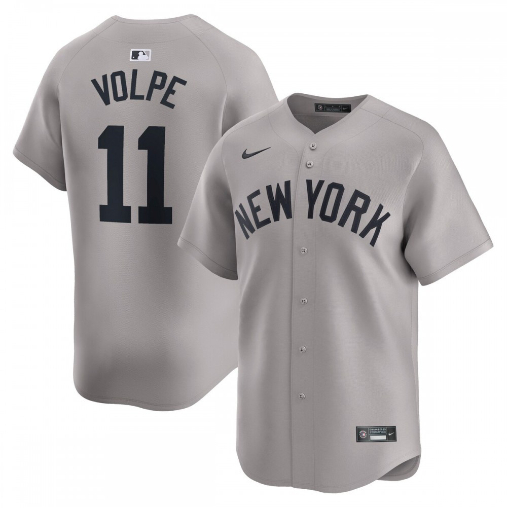 Men's New York Yankees Gray Limited Jersey