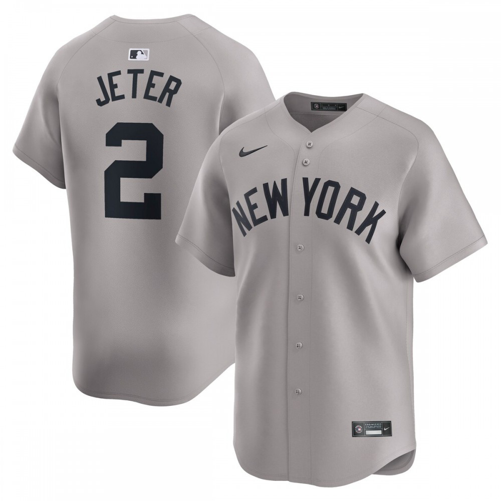 Kids' New York Yankees Gray Limited Jersey