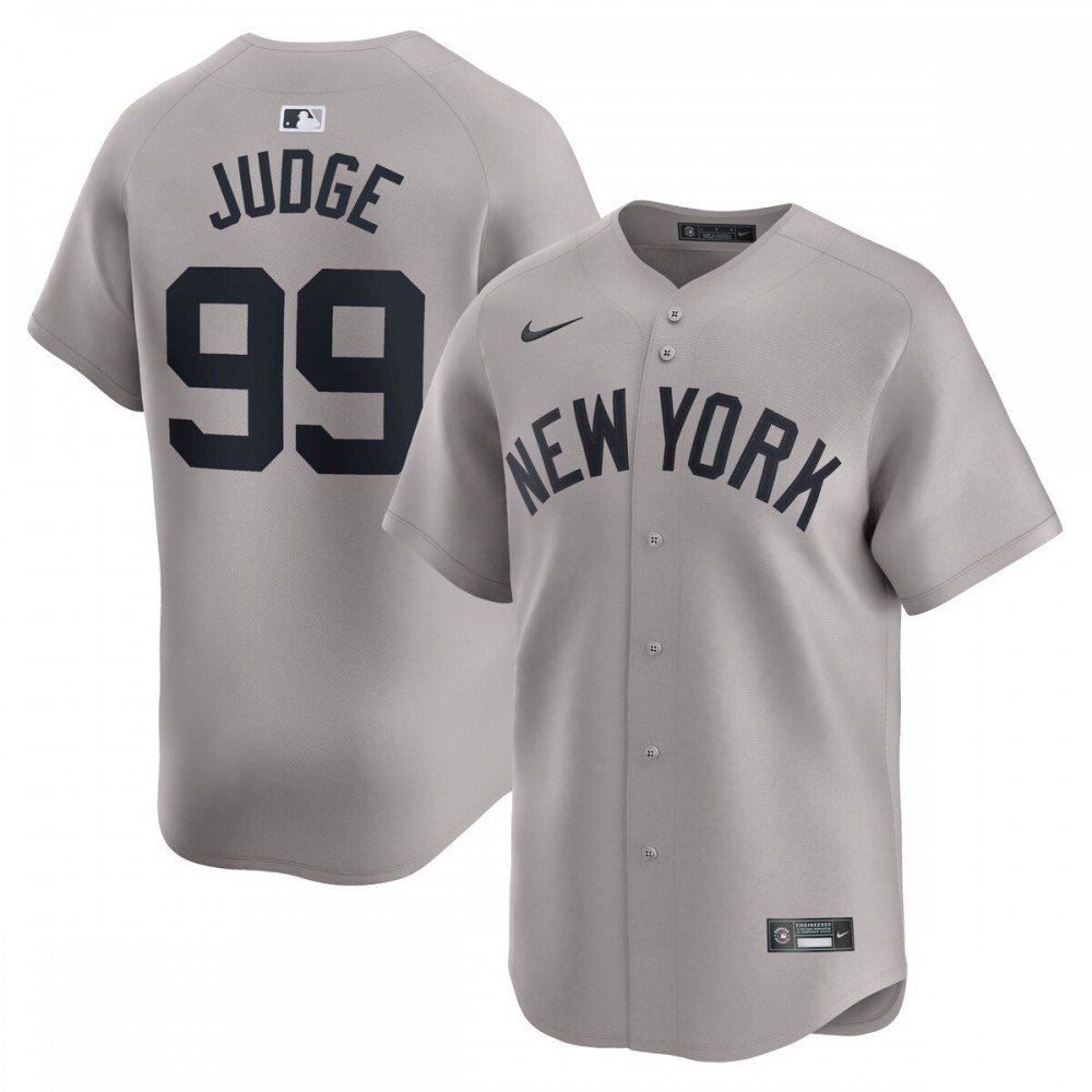 Kids' New York Yankees Gray Limited Jersey