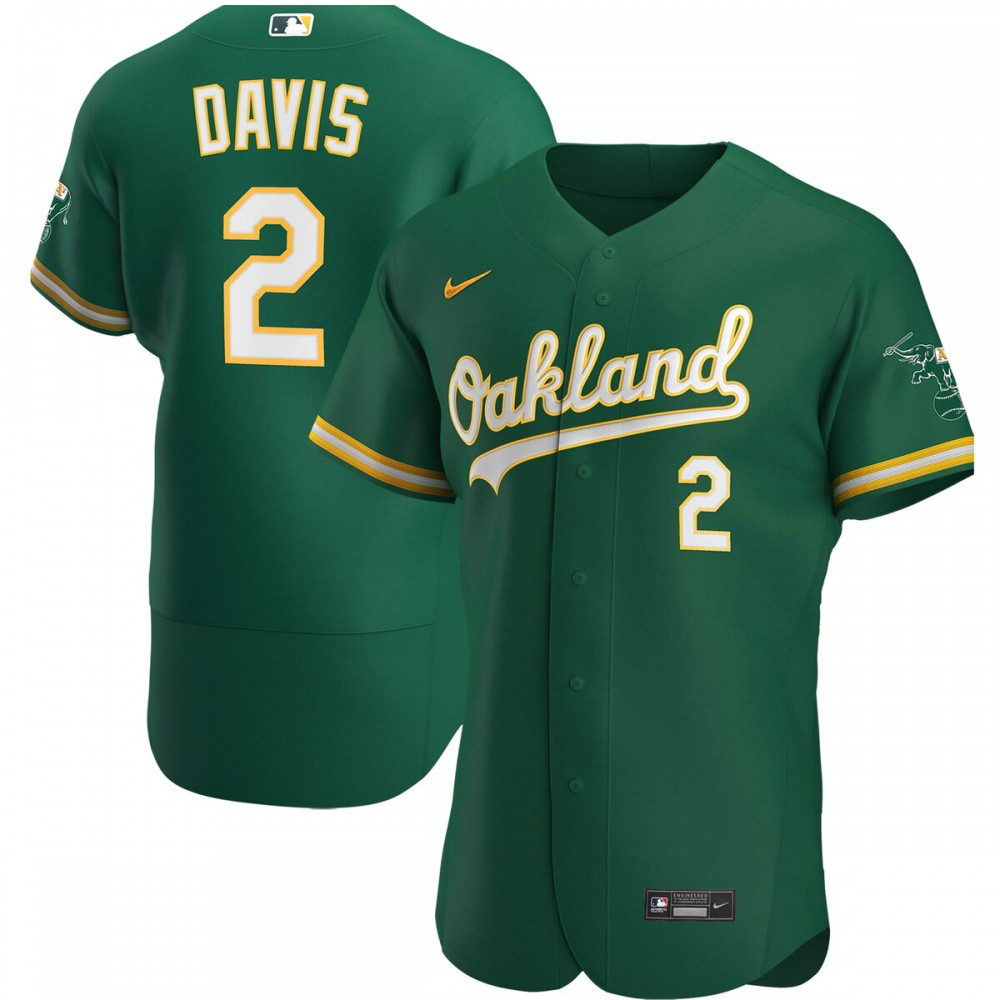 Men's Oakland Athletics Kelly Player Jersey