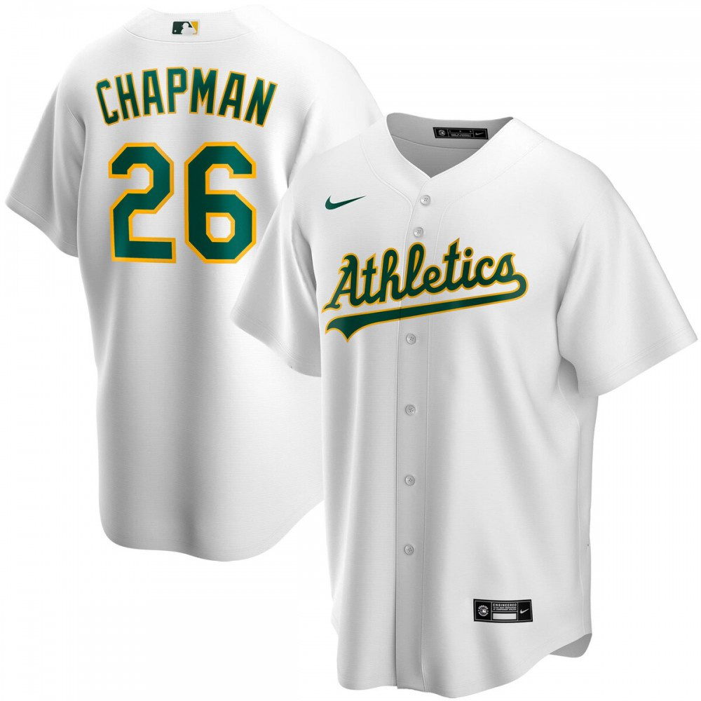 Men's Oakland Athletics White Player Jersey