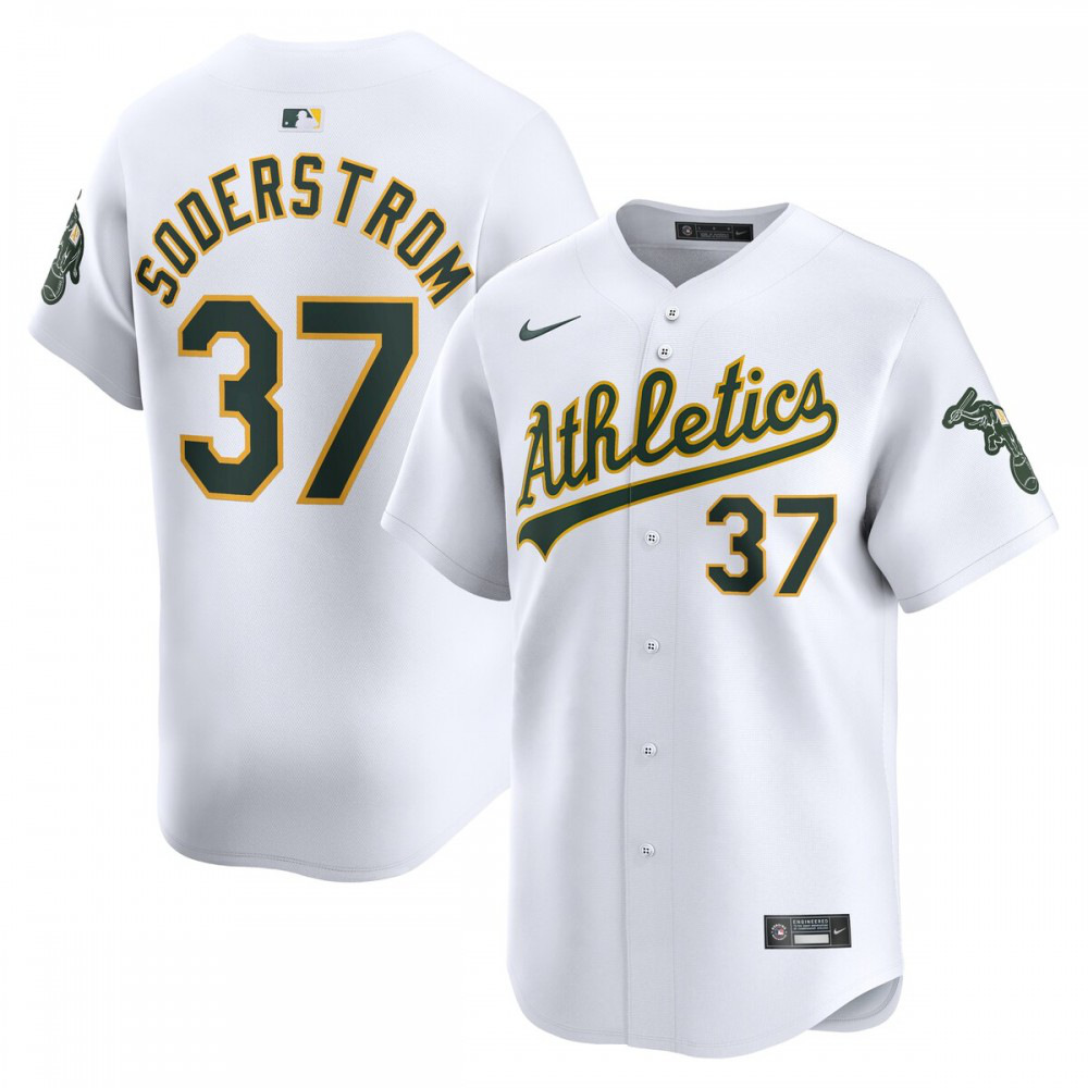 Men's Oakland Athletics White Limited Jersey