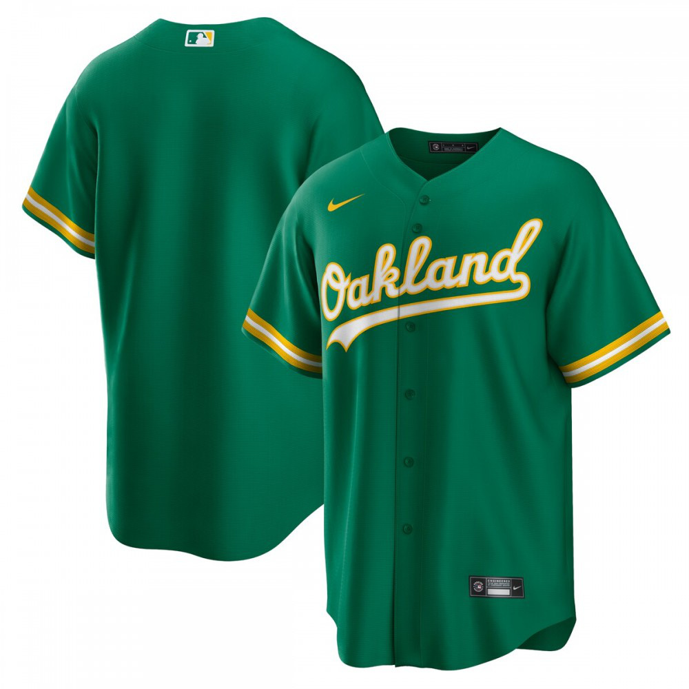 Kids' Oakland Athletics Green Replica Jersey