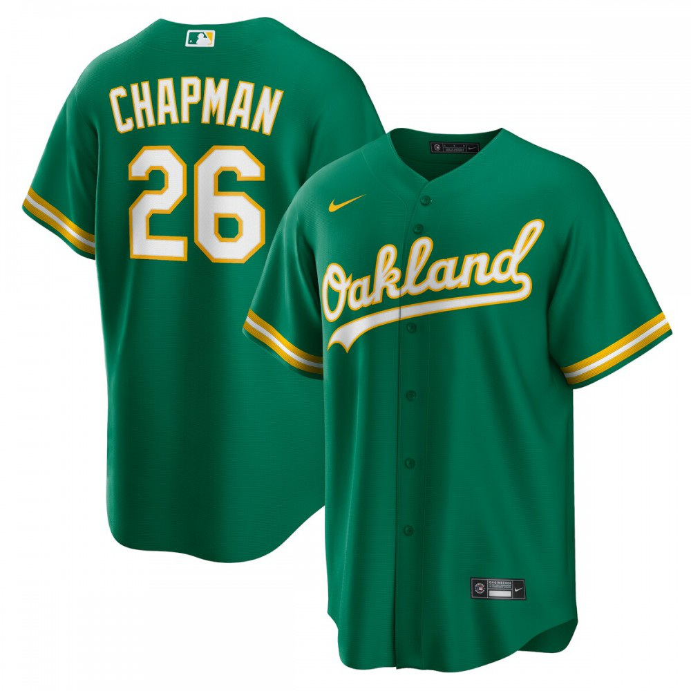 Kids' Oakland Athletics Kelly Player Jersey