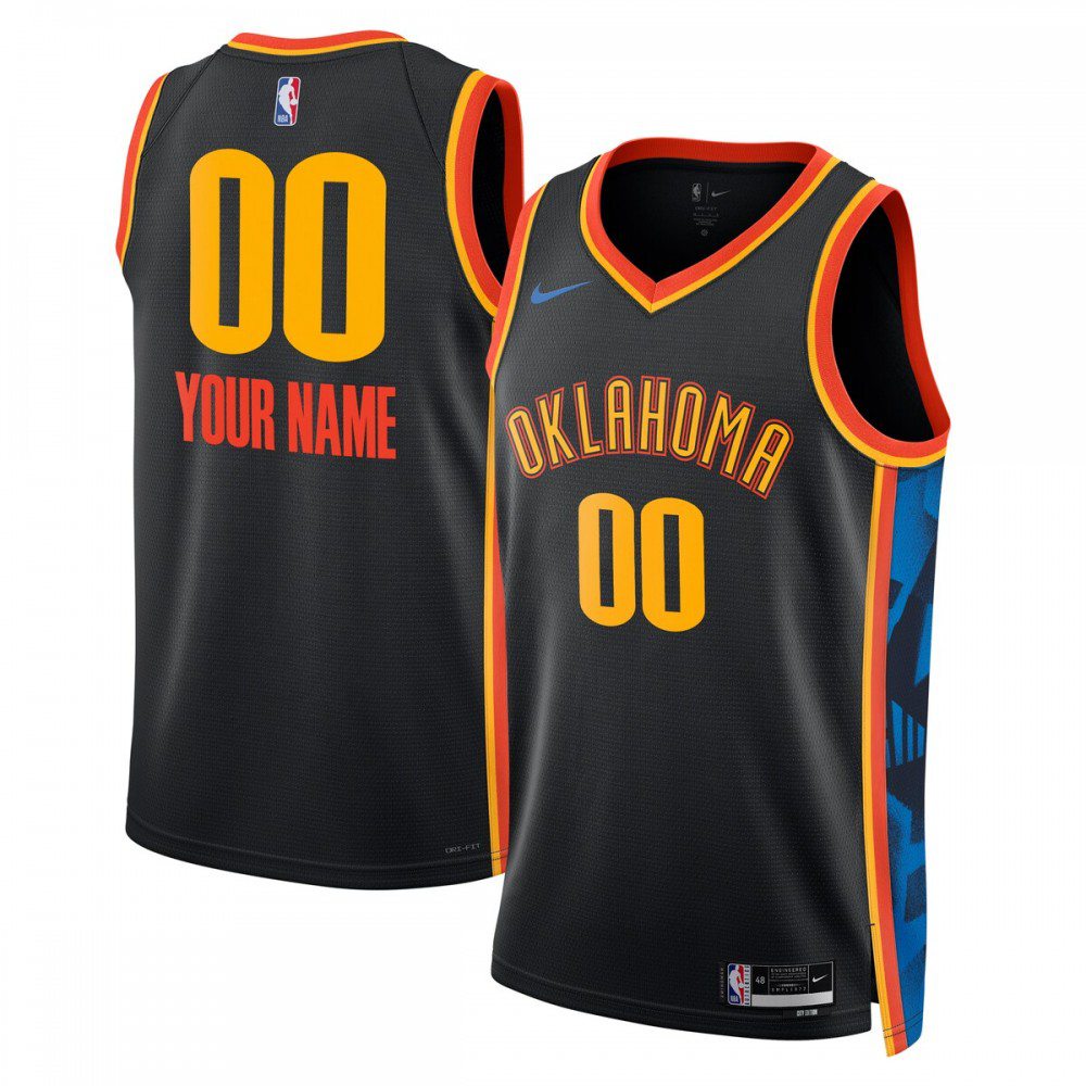 Women's Oklahoma City Thunder 2024/25 Black City Swingman Jersey