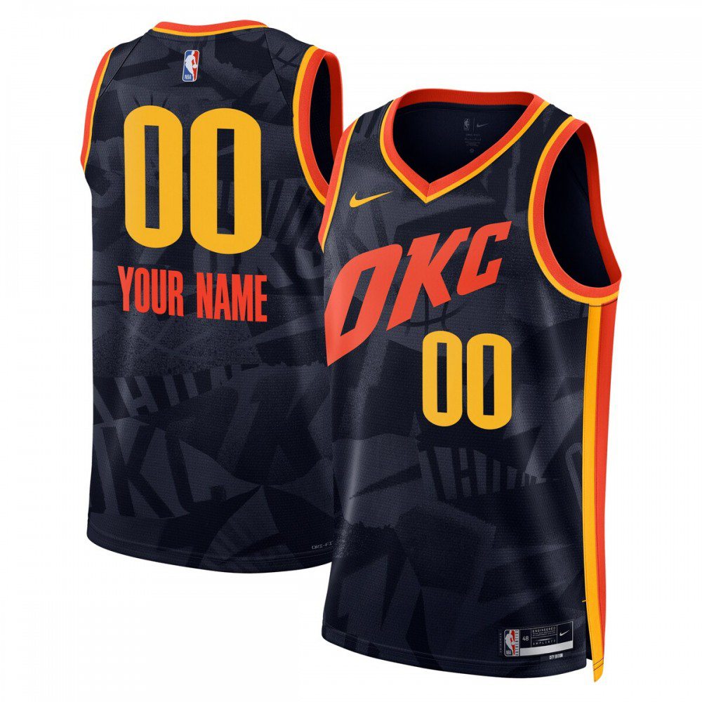 Women's Oklahoma City Thunder 2023/24 Navy City Swingman Jersey
