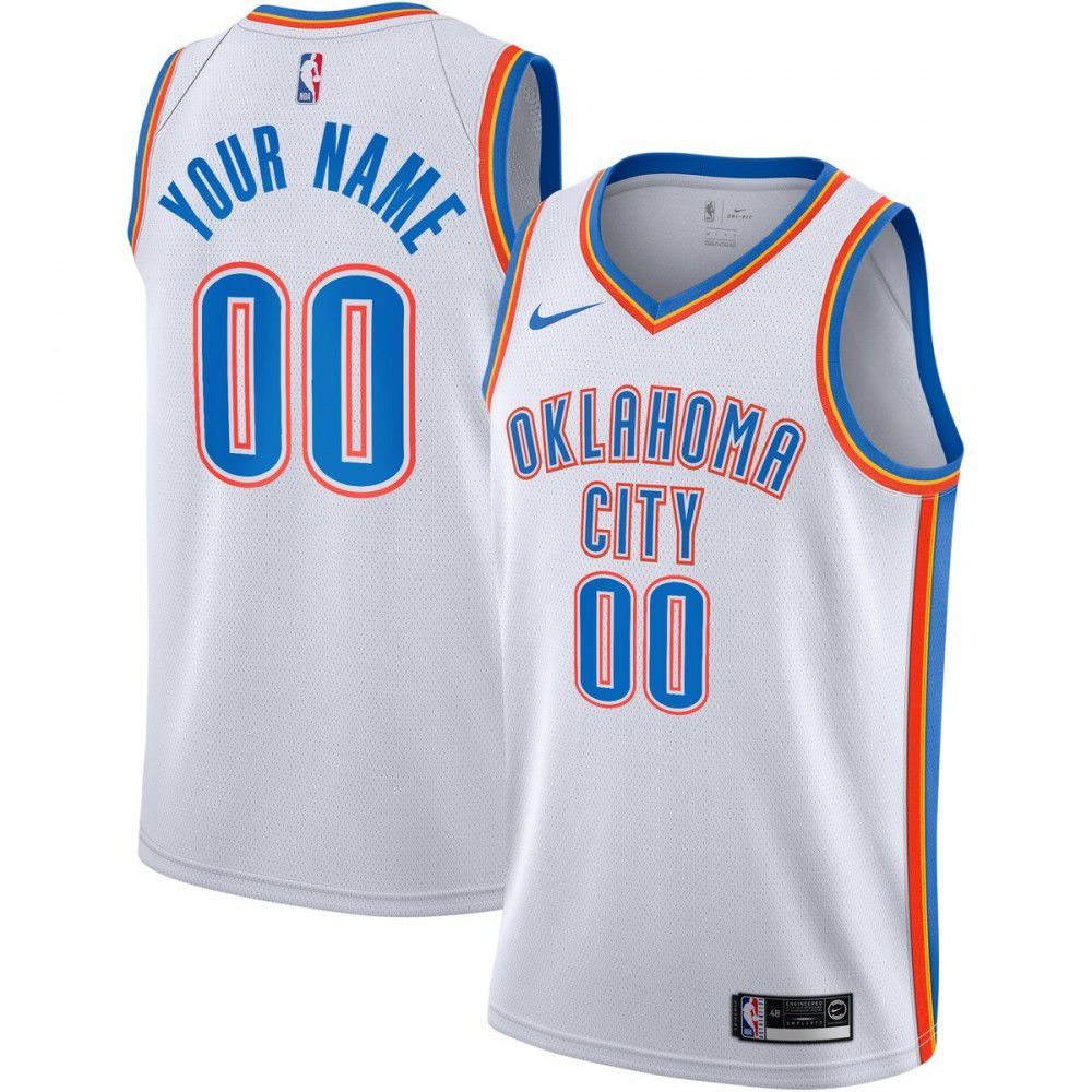Women's Oklahoma City Thunder 2020/21 White City Swingman Jersey
