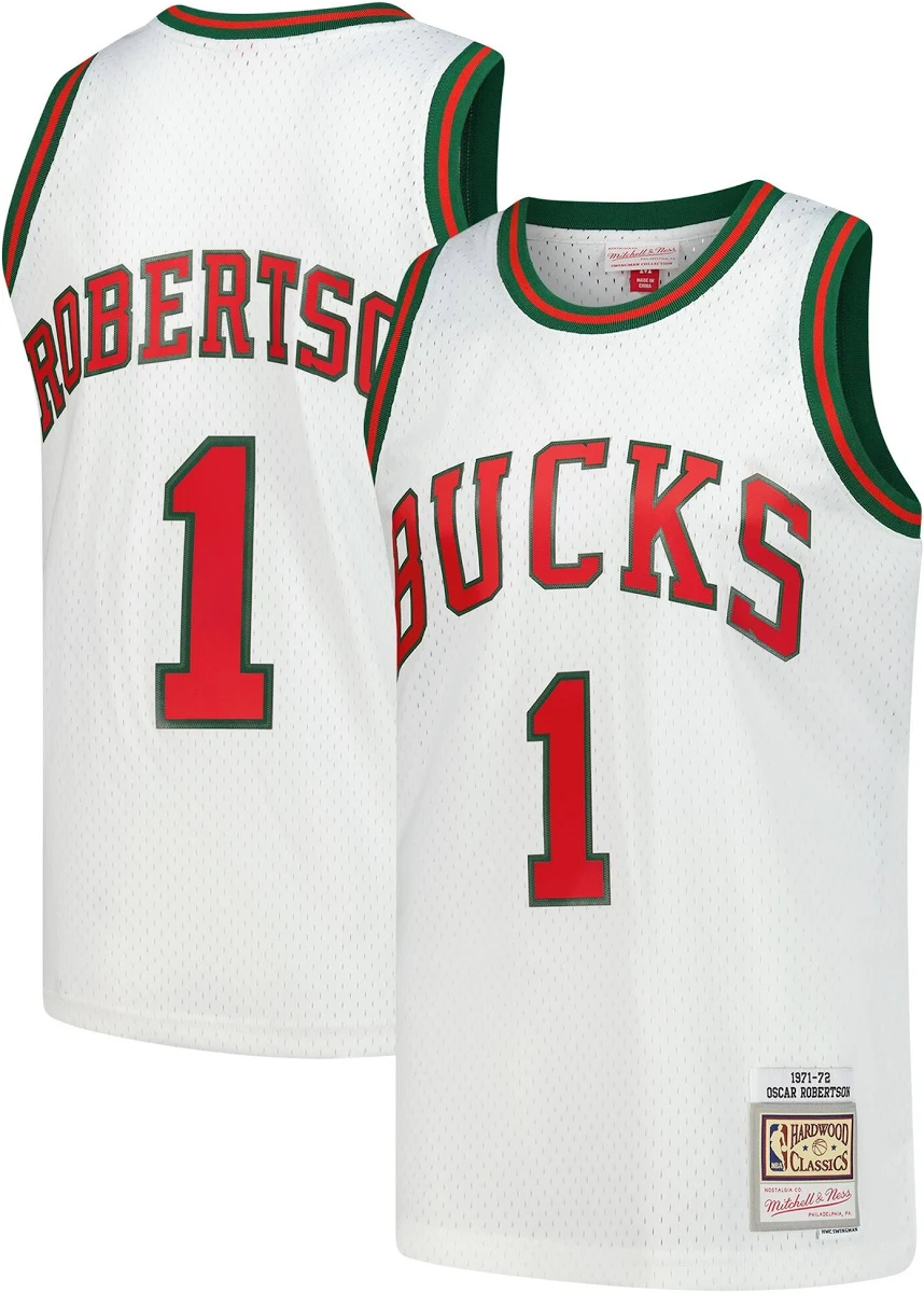 Kids' Milwaukee Bucks White Swingman Jersey