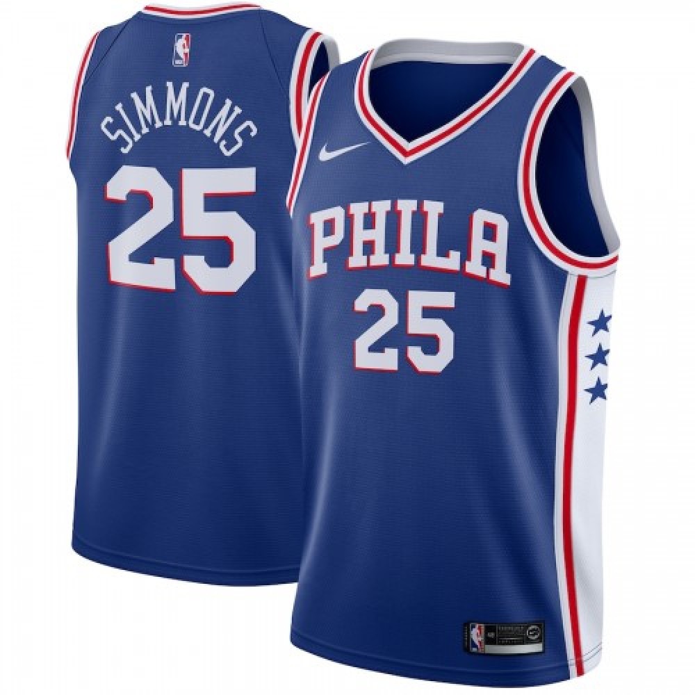 Men's Philadelphia 76ers Blue Icon Swingman Jersey