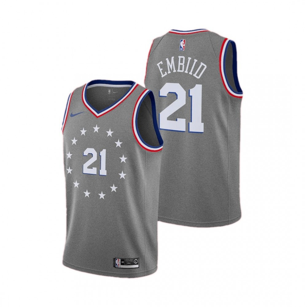 Men's Philadelphia 76ers Gray City Swingman Jersey