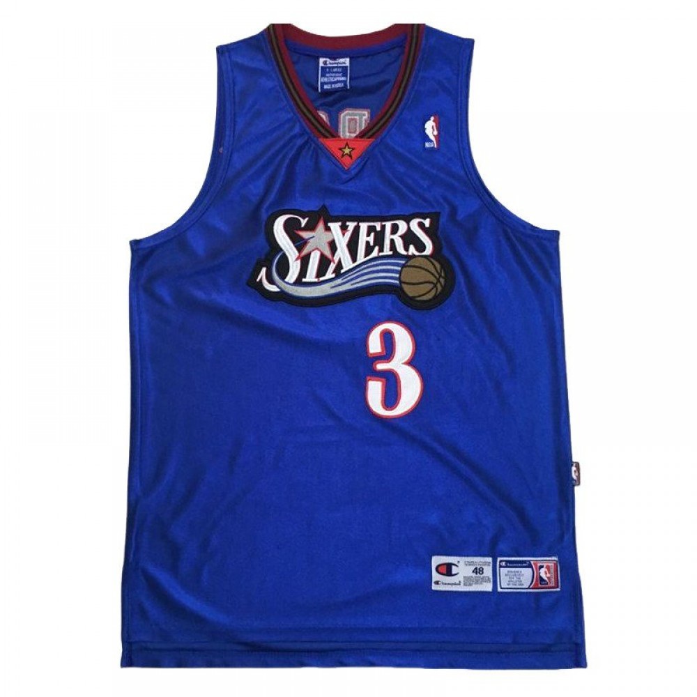 Kids' Philadelphia 76ers Blue Throwback Jersey