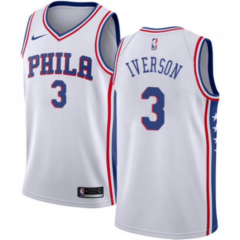 Kids' Philadelphia 76ers White Swingman Jersey