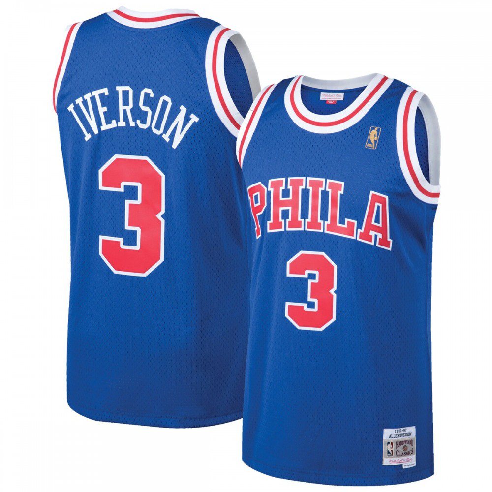 Men's Philadelphia 76ers Royal Throwback Swingman Jersey