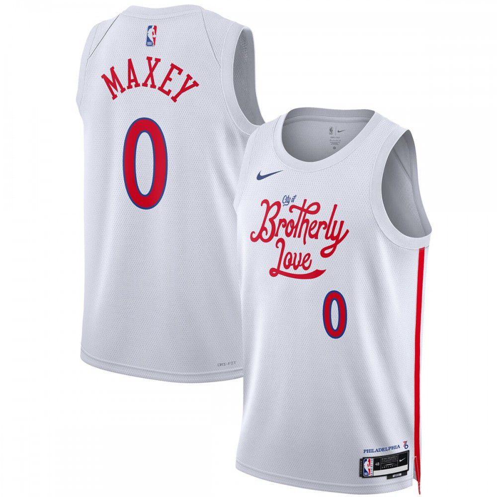 Kids' Philadelphia 76ers 2022/23 White City Swingman Jersey