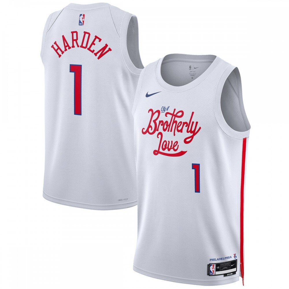 Women's Philadelphia 76ers 2022/23 White City Swingman Jersey