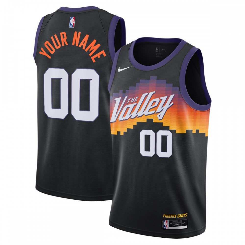 Men's Phoenix Suns 2020/21 Black City Swingman Jersey