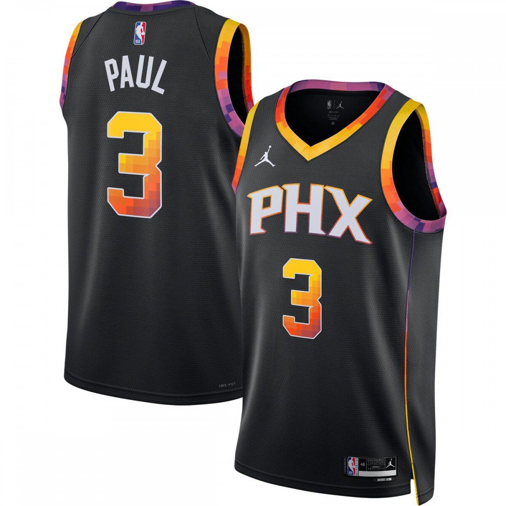Kids' Phoenix Suns 2022/23 Black Statement Swingman Jersey