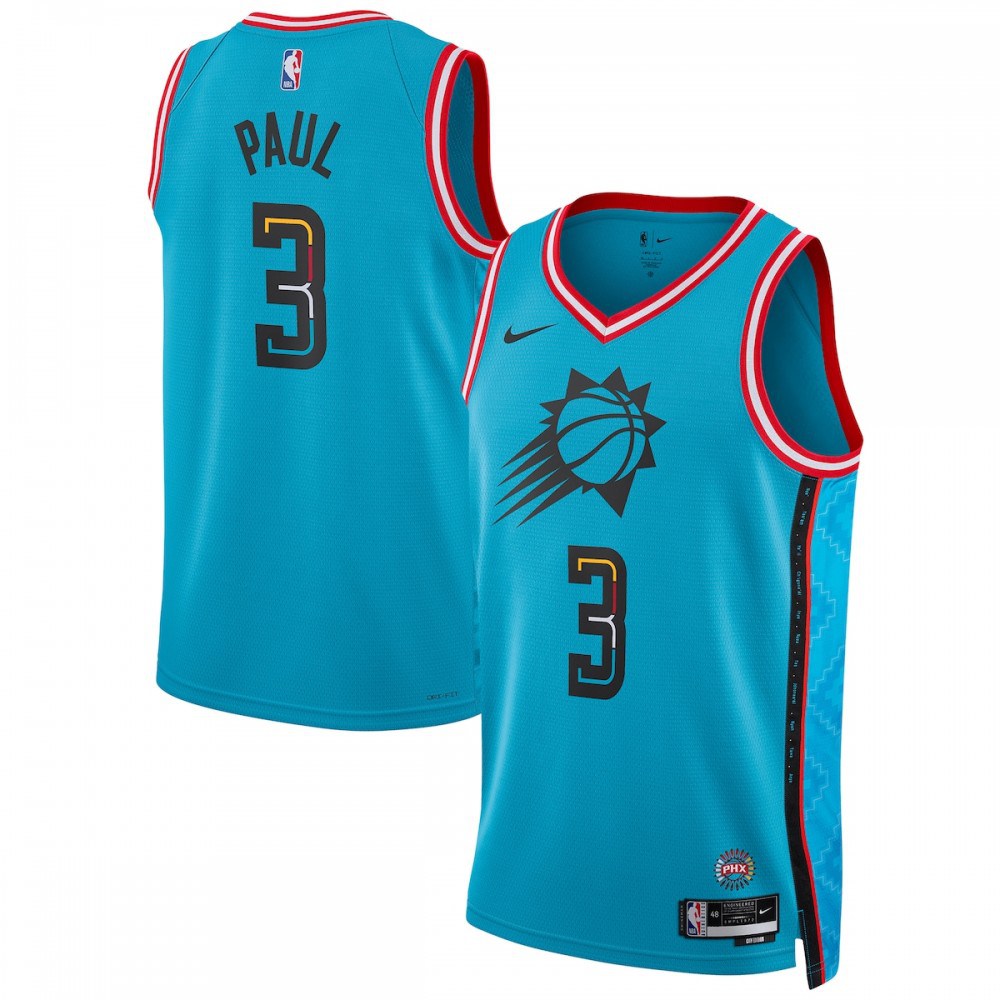 Men's Phoenix Suns 2022/23 Turquoise City Swingman Jersey