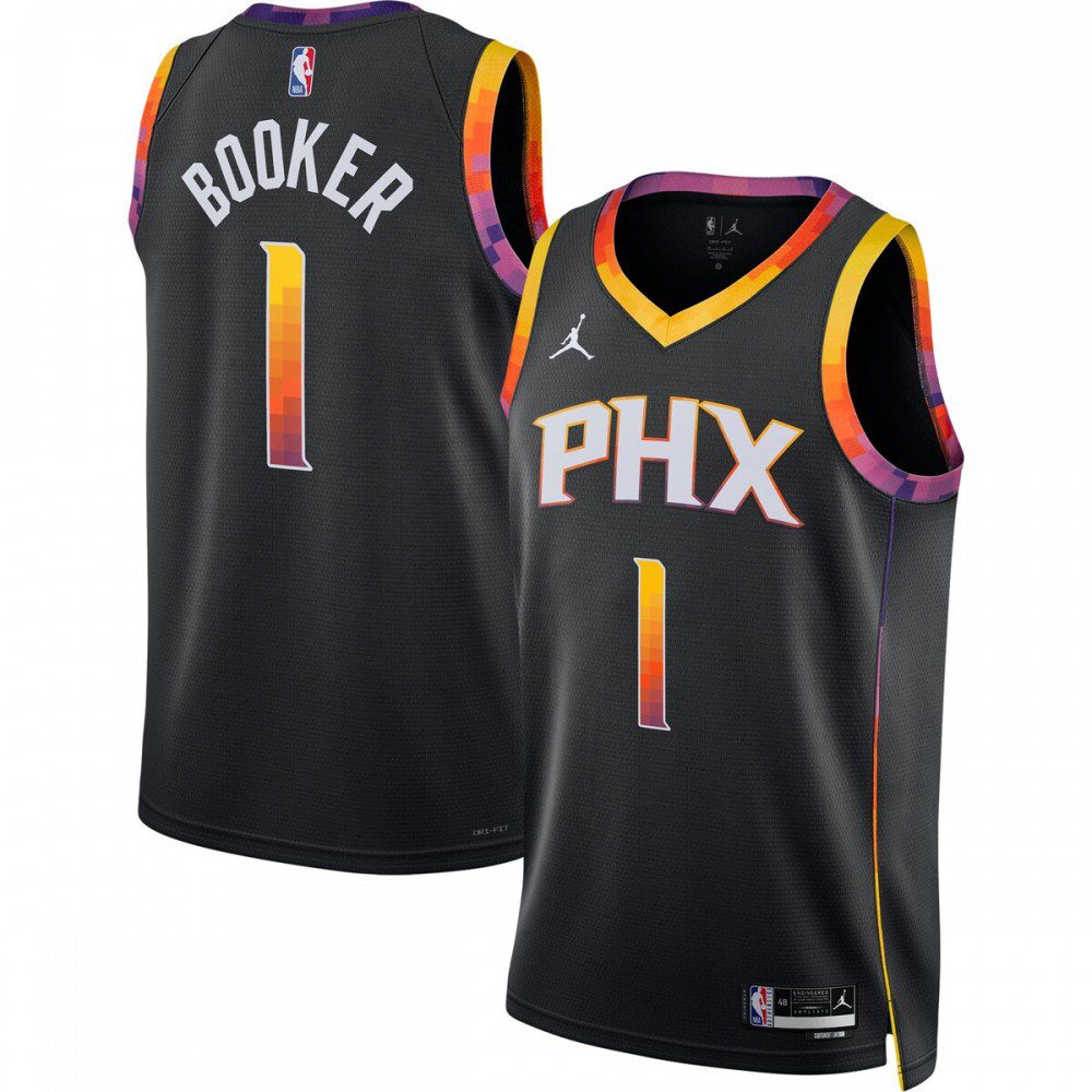 Kids' Phoenix Suns 2022/23 Black Statement Swingman Jersey