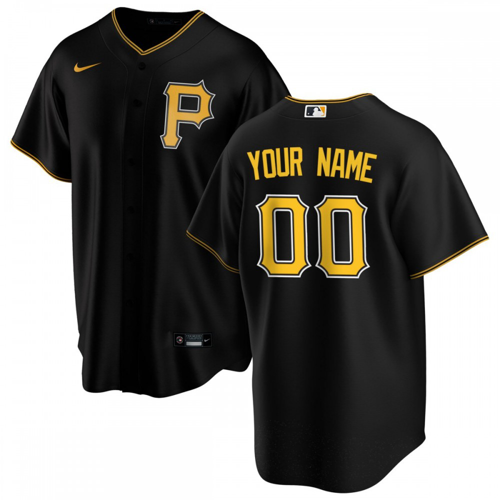 Men's Pittsburgh Pirates Black Replica Jersey