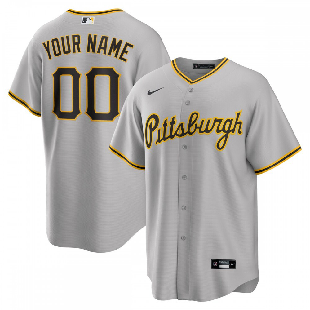 Kids' Pittsburgh Pirates Gray Replica Jersey