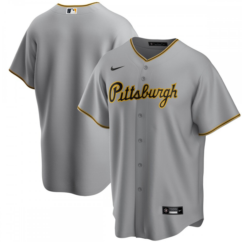 Men's Pittsburgh Pirates Gray Replica Jersey