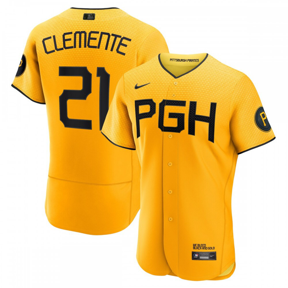 Men's Pittsburgh Pirates 2023 Gold City Player Jersey
