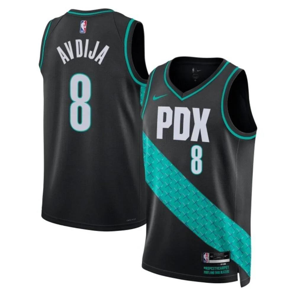 Women's Portland Trail Blazers 2022/23 Black City Swingman Jersey