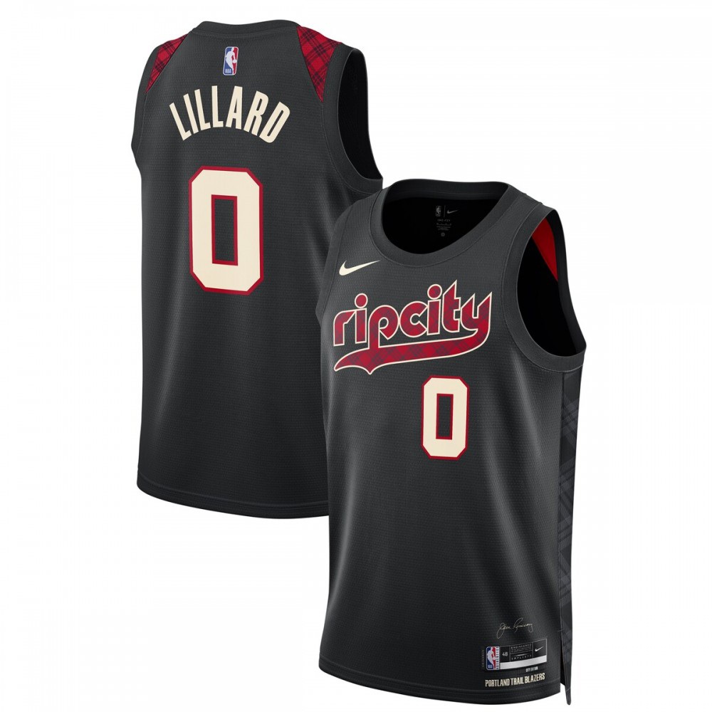 Women's Portland Trail Blazers 2023/24 Black City Swingman Jersey