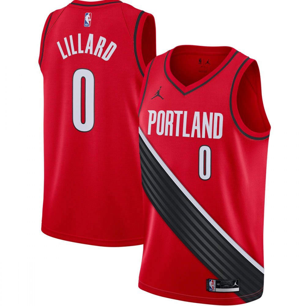 Men's Portland Trail Blazers 2020/21 Red Statement Swingman Jersey