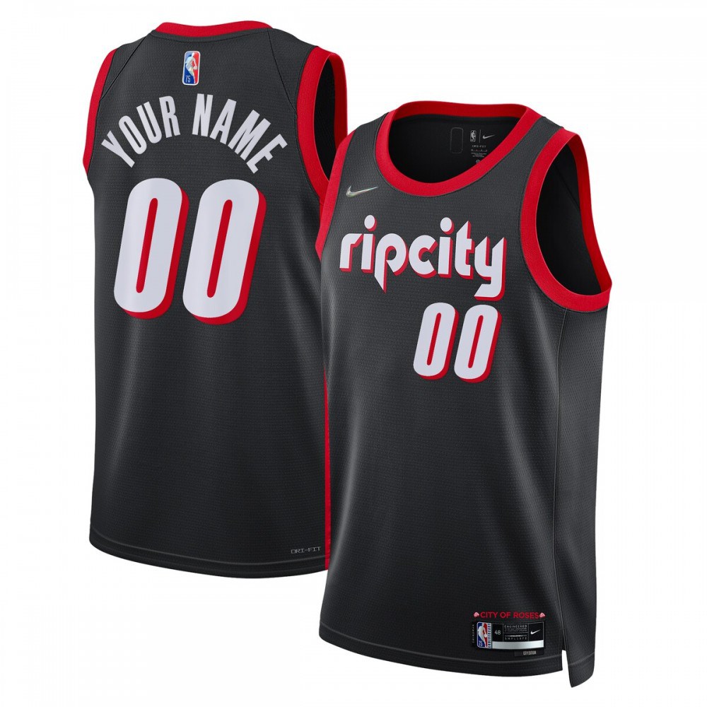 Women's Portland Trail Blazers 2021/22 Black City Swingman Jersey
