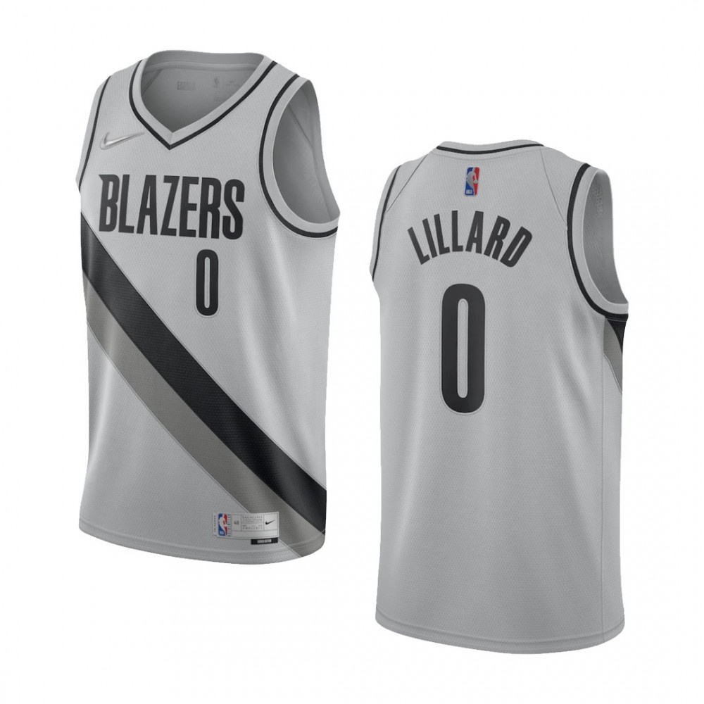 Kids' Portland Trail Blazers 2020/21 Grey Swingman Jersey