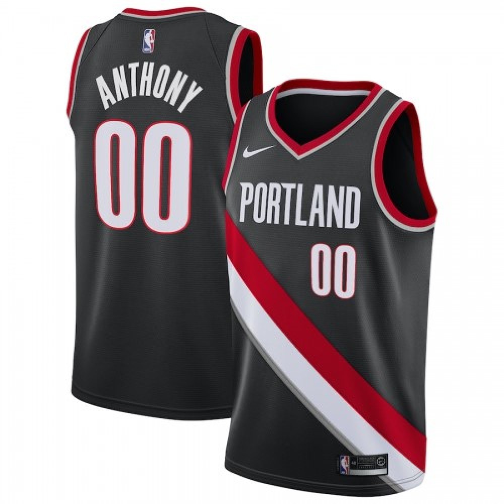 Men's Portland Trail Blazers 2020/21 Black Icon Swingman Jersey