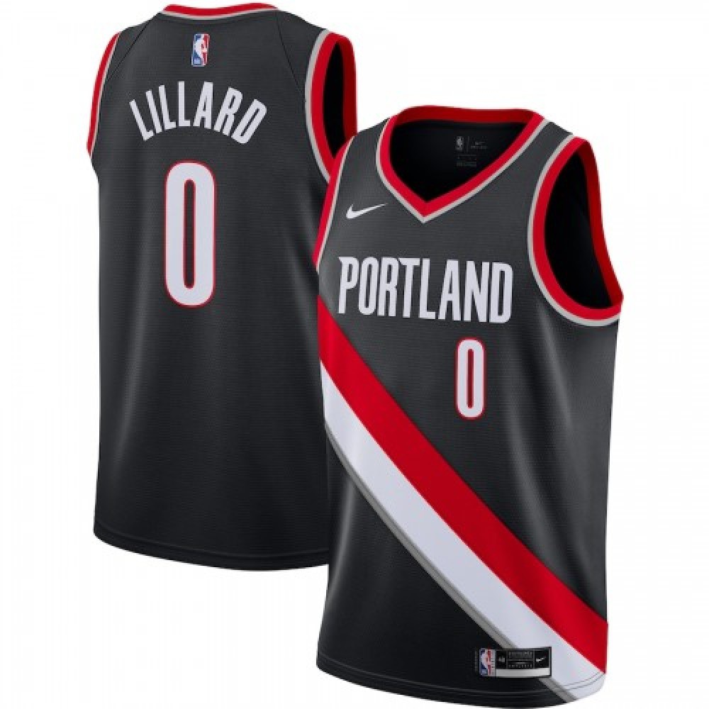 Men's Portland Trail Blazers 2020/21 Black Icon Swingman Jersey