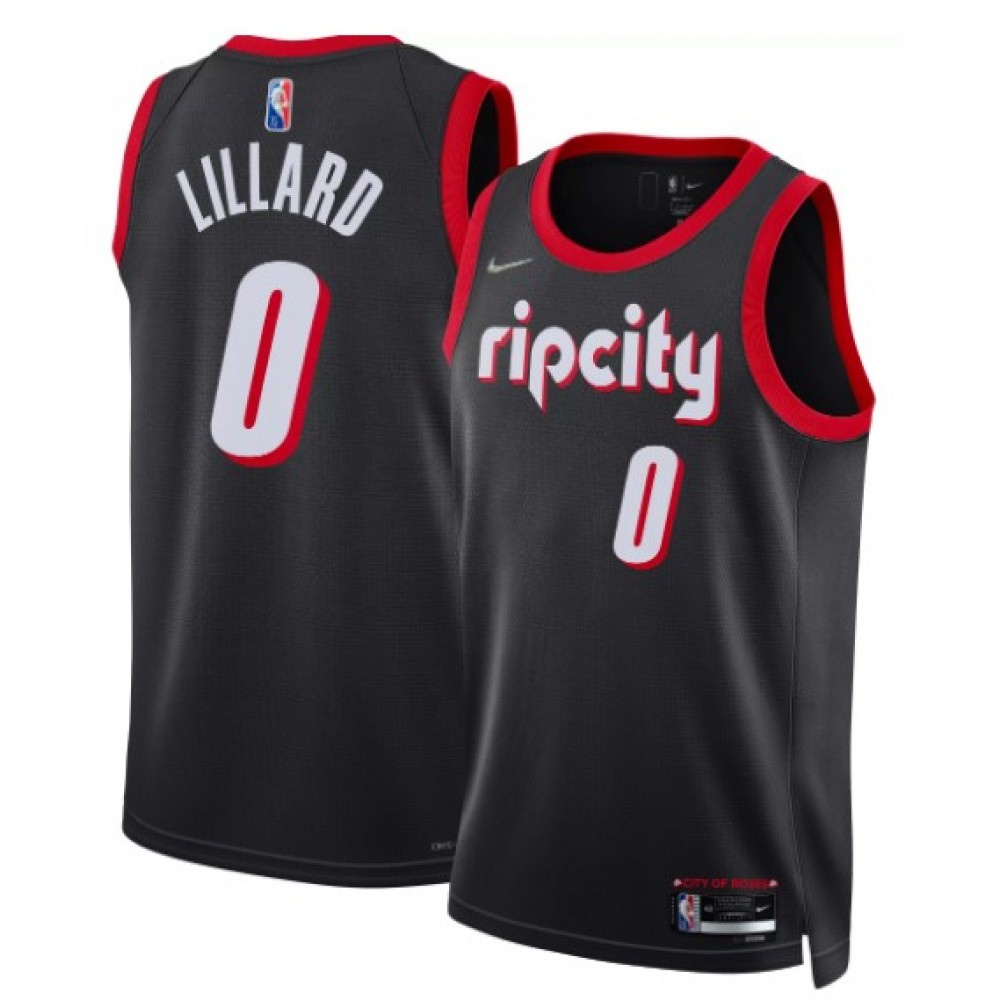 Men's Portland Trail Blazers 2021/22 Black City Swingman Jersey