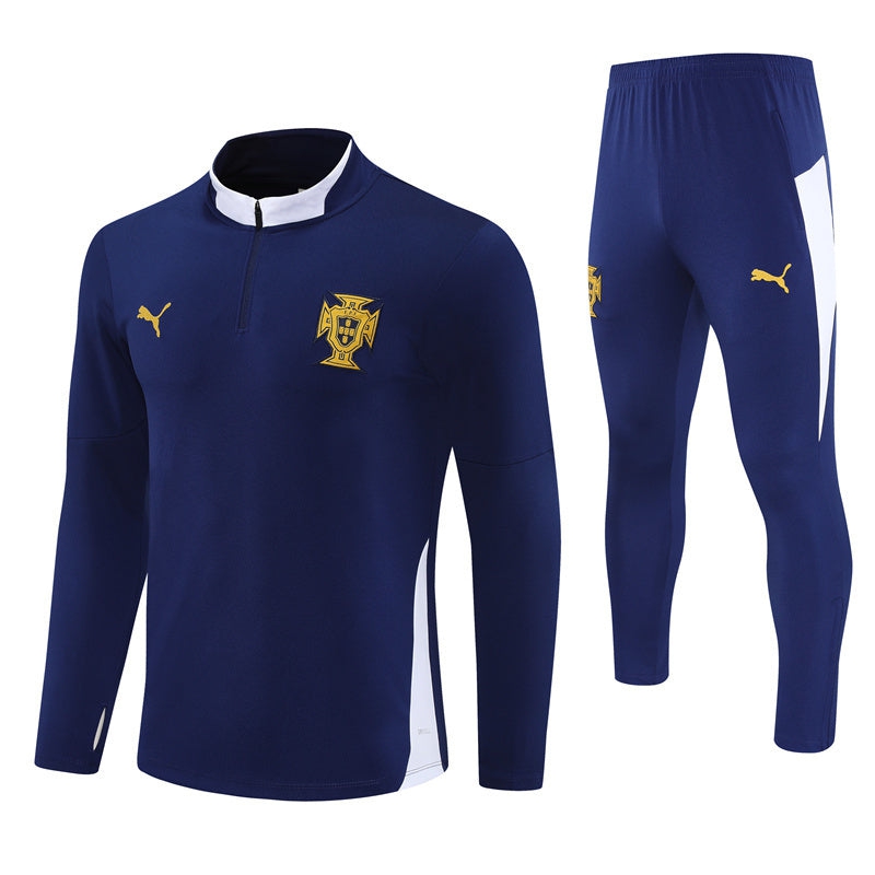 Men's Portugal 2025/26 Blue Training Tracksuit