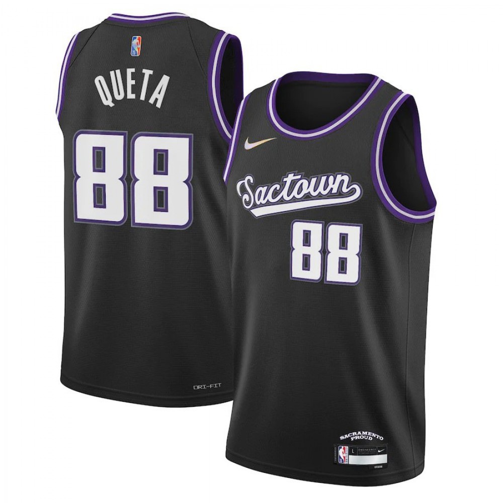 Men's Sacramento Kings 2021/22 Black City Swingman Jersey
