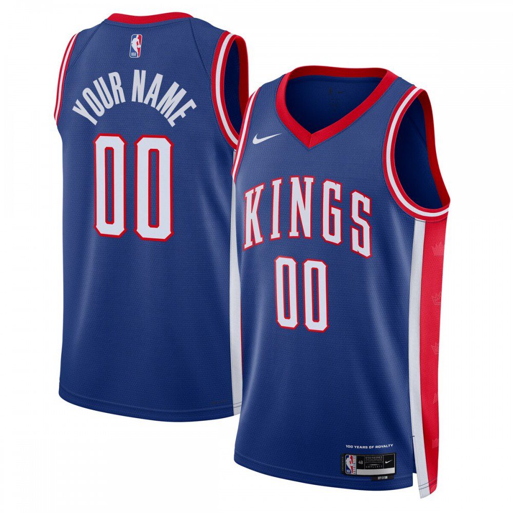Kids' Sacramento Kings 2024/25 Blue City Swingman Jersey